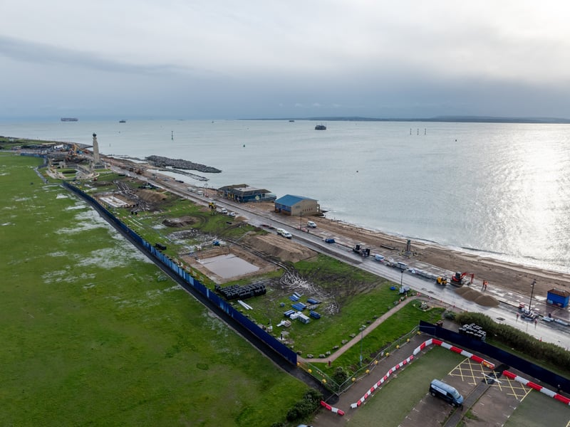 Overlooking the works so far