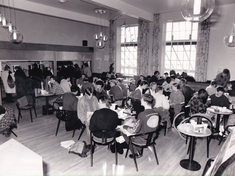 Coffee time between lectures at Leeds University in  August 1993.