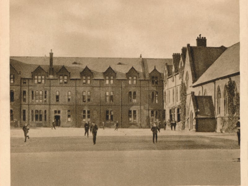 Rossall School', 1923. Rossall School, fee paying private school in Fleetwood, Lancashire founded in 1844 by St. Vincent Beechey and qualified under the Royal Charter in 1890. From Sunripe Cigarettes - A Series of 50 Public Schools and Colleges
