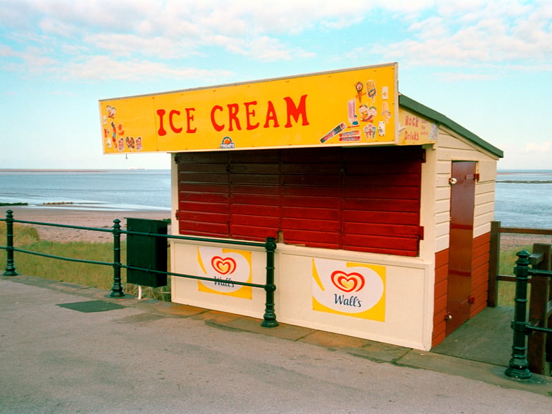 Ice cream kiosk, 1999. This is now FBK