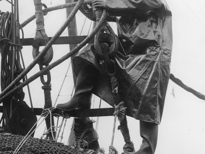 The  'Fishing Queen of Fleetwood ' (Mrs. Renee McAvoy) on the trawler Northern GIFT -  24th April 1937