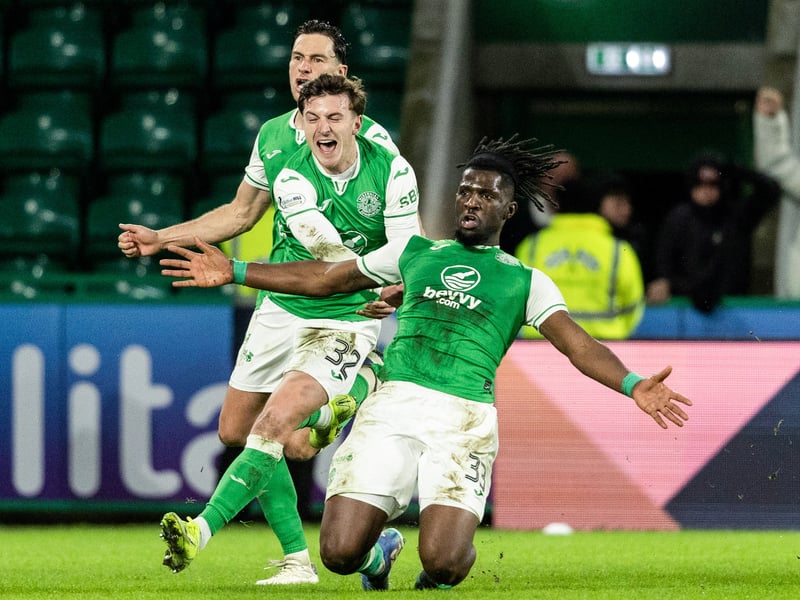 Hapless own goal just as Hibs looked to be heading in one up at half-time. Made a big block as Hearts enjoyed their best spell of the game. Never dull.