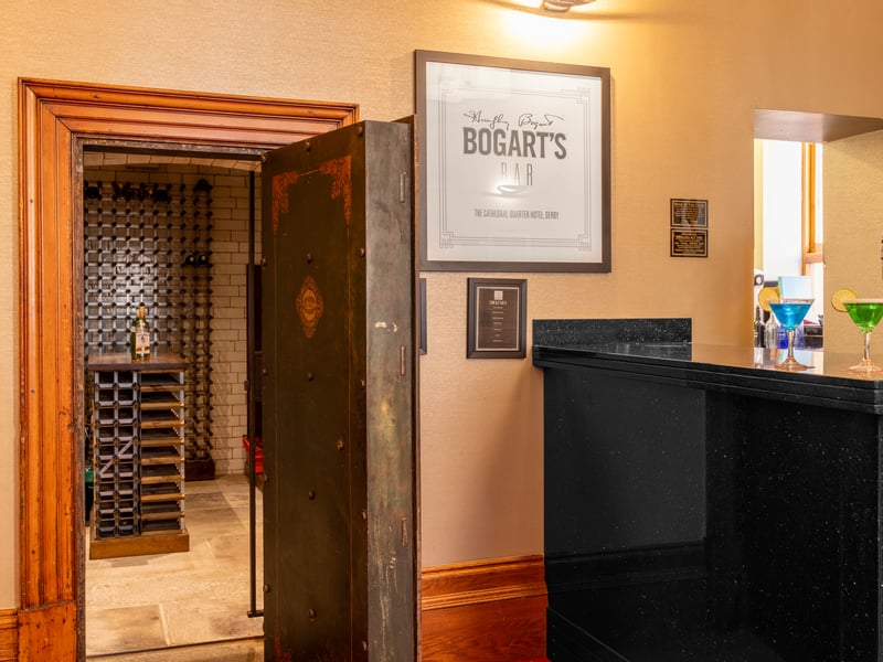 The ground floor houses a secret bar vault, which is part of Bogart's Bar