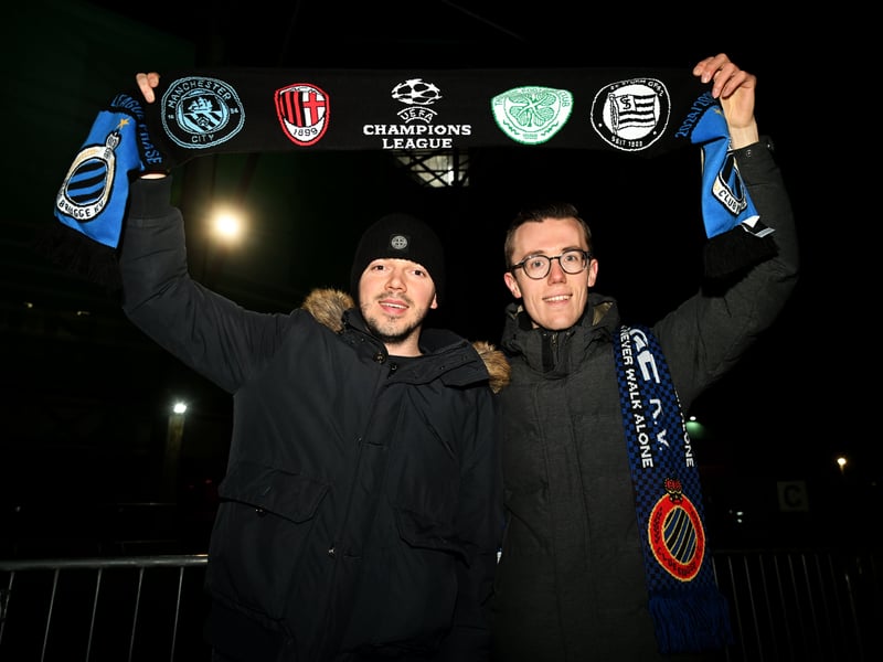 Club Brugge fans pre-match.