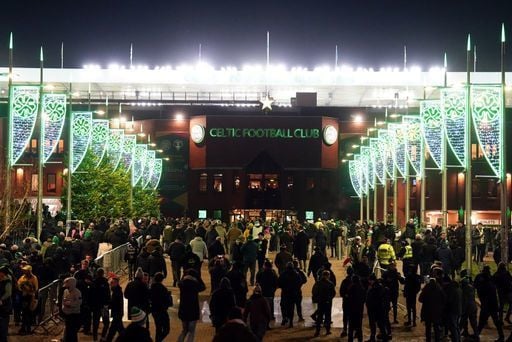 A general view of fans outside the ground ahead of the UEFA Champions League clash against Club Brugge.