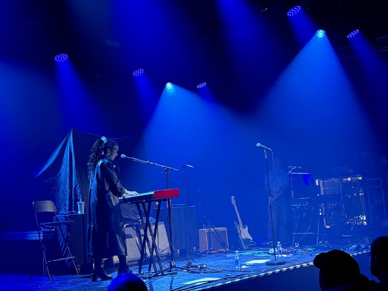 Becky Sikasa warmed up the crowd in support.