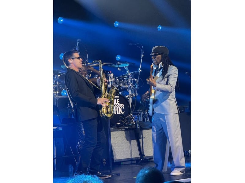 Rodgers opened and closed with iconic Chic song Le Freak.