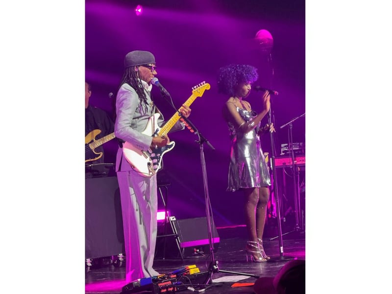 Meanwhile David Bowie songs Modern Love and Let's Dance also delighted the crowd.