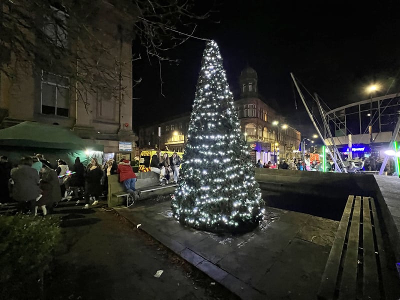 The Morley Christmas tree fully restored.
