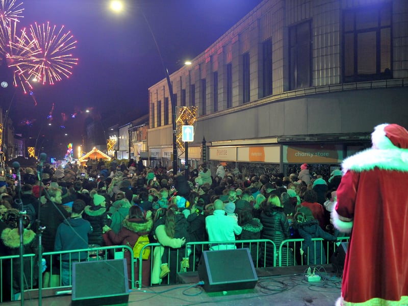 Fireworks lit up the Morley night sky.