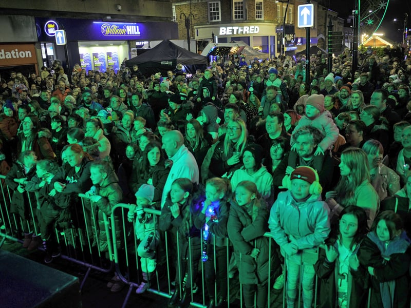 Hundreds braved the cold.
