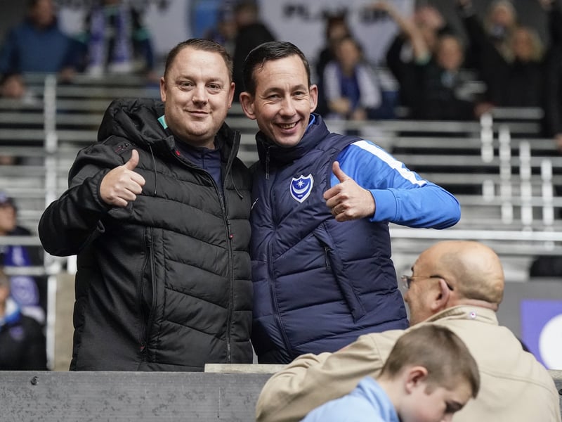 26 brilliant pictures of Portsmouth faithful in full voice for Swansea City away day from out photographer Jason Brown.