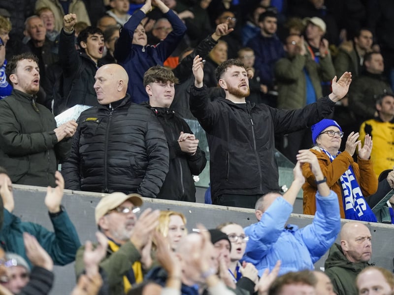 26 brilliant pictures of Portsmouth faithful in full voice for Swansea City away day taken by our photographer Jason Brown.