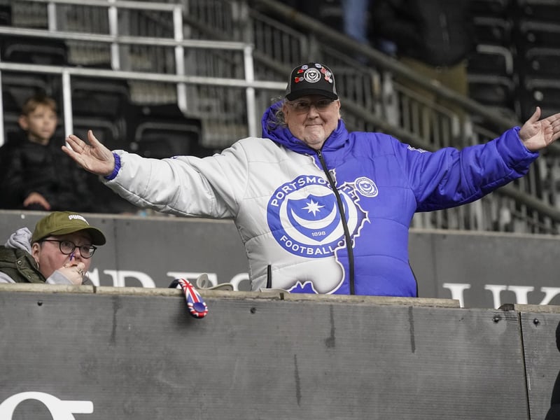 26 brilliant pictures of Portsmouth faithful in full voice for Swansea City away day from out photographer Jason Brown.