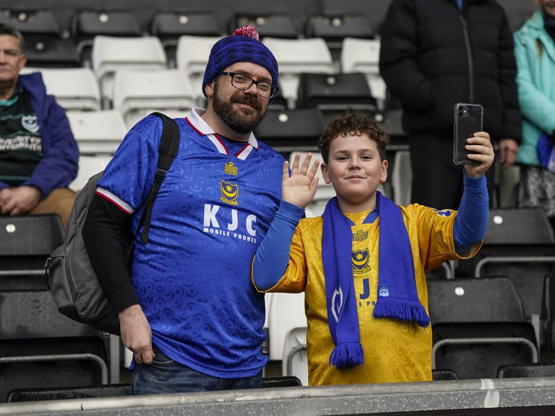 26 brilliant pictures of Portsmouth faithful in full voice for Swansea City away day from out photographer Jason Brown.