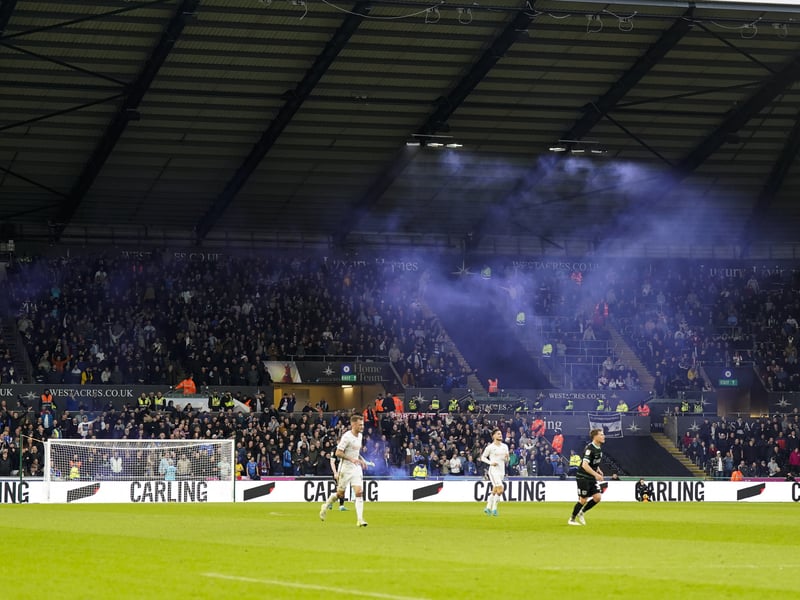 26 brilliant pictures of Portsmouth faithful in full voice for Swansea City away day from out photographer Jason Brown.