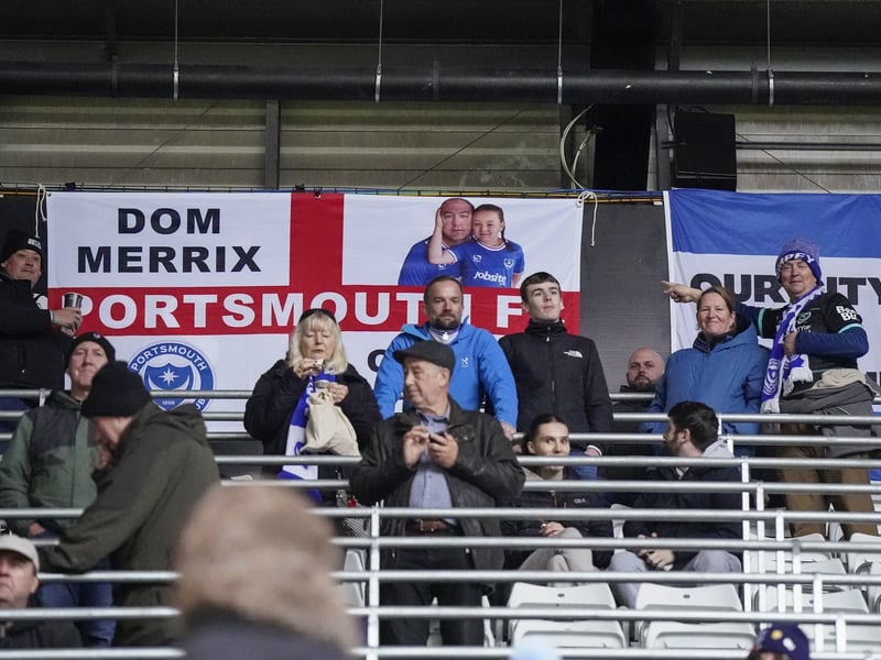 26 brilliant pictures of Portsmouth faithful in full voice for Swansea City away day from out photographer Jason Brown.