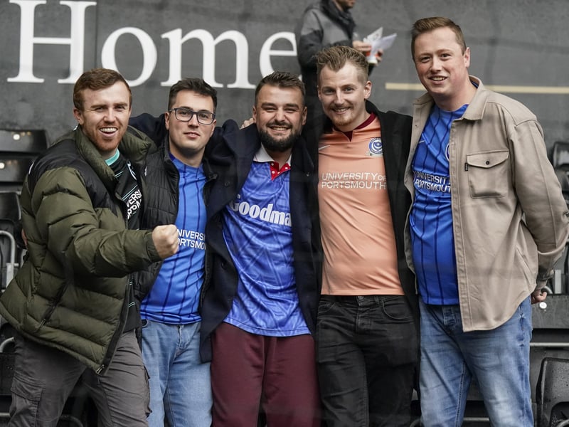 26 brilliant pictures of Portsmouth faithful in full voice for Swansea City away day from out photographer Jason Brown.