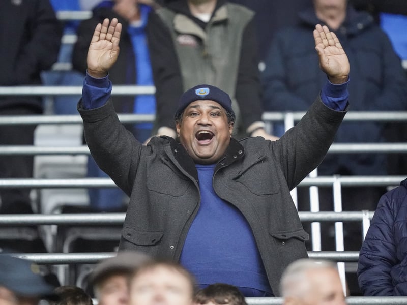 26 brilliant pictures of Portsmouth faithful in full voice for Swansea City away day from out photographer Jason Brown.
