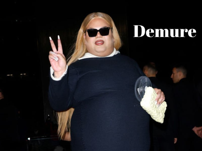Another runner-up, 2024's 'very demure, very mindful KitTok trend was started by American influencer Jools Lebron (pictured). A fairly old-fashioned word given a new lease of life, it means "reserved, modest, and shy".