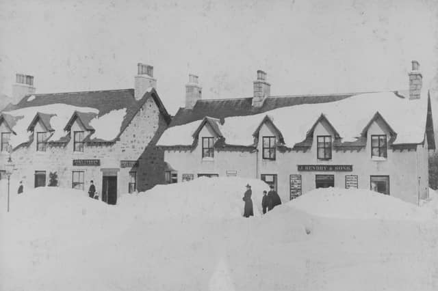 Deep snow in Braemar, 1895, when the coldest ever temperature of -27.2 degrees Celsius was recorded in Feburary.