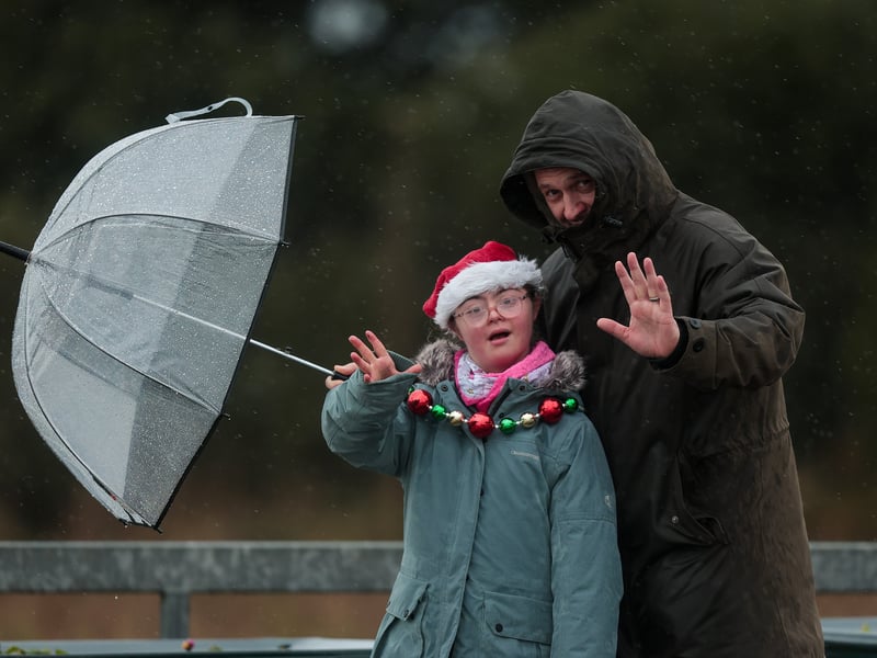 Hardy spectators. Picture: Chris Moorhouse (011224-14)