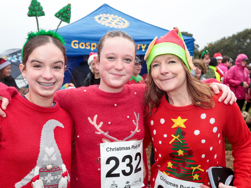 Festive runners raised money for Harbour Cancer Support. Picture: Chris Moorhouse (011224-05)