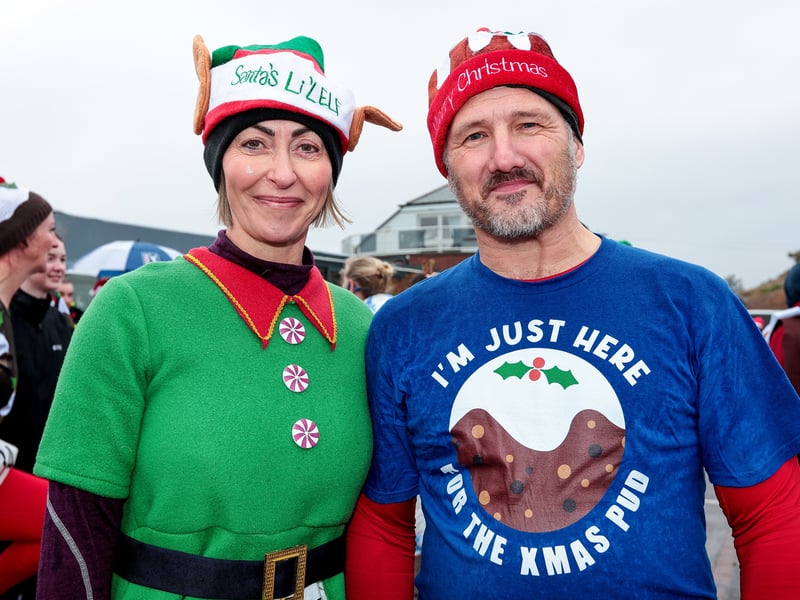 Festive fun in Stokes Bay. Picture: Chris Moorhouse (011224-02)