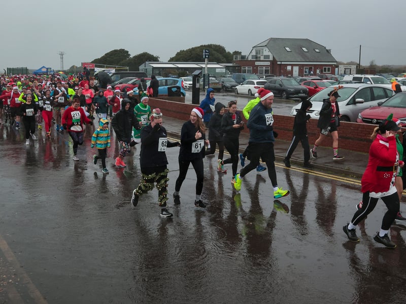 Runners at the charity fundraiser. Picture: Chris Moorhouse (011224-13)