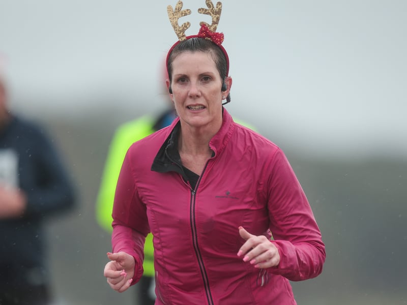 Fundraisers didn't let the weather dampen their spirits. Picture: Chris Moorhouse (011224-24)