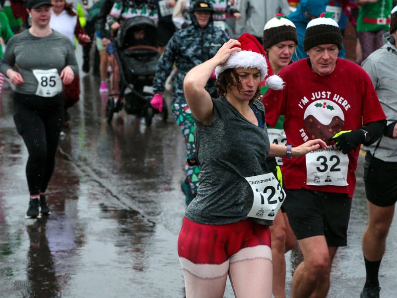The weather didn't dampen spirits. Picture: Chris Moorhouse (011224-11)