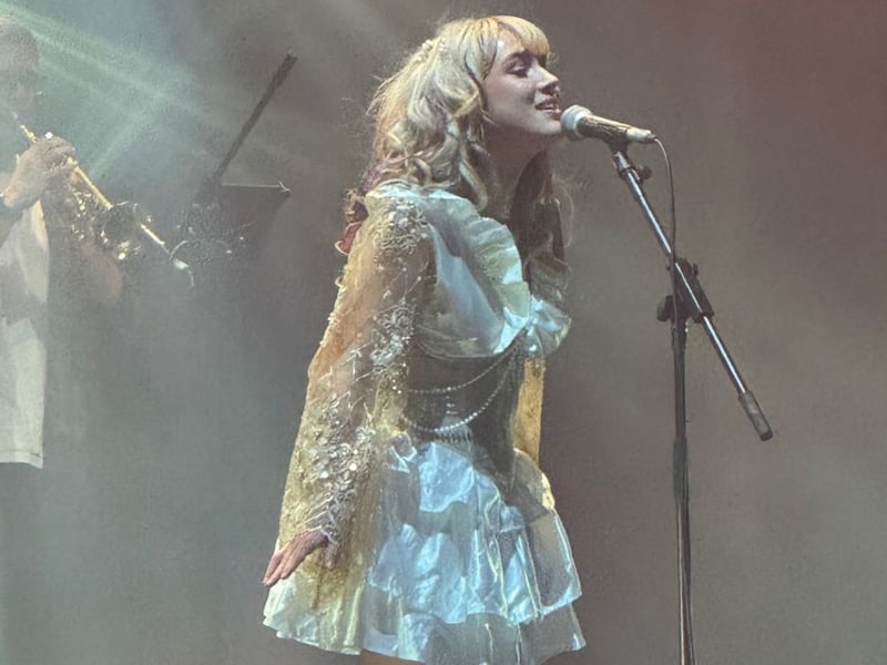 Scottish singer Rianne Downey received a warm welcome from the Glasgow crowd.