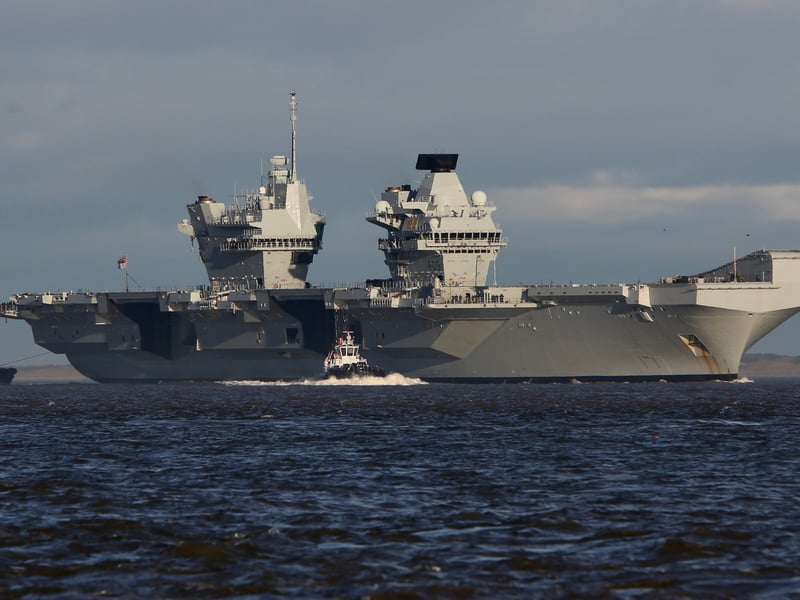 HMS Prince of Wales in Liverpool.
