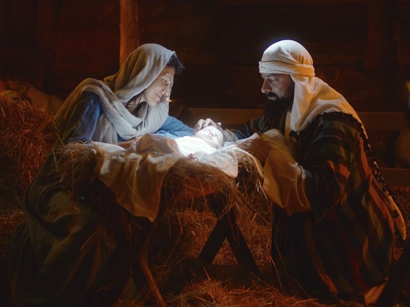 They had a weigh in a manger.