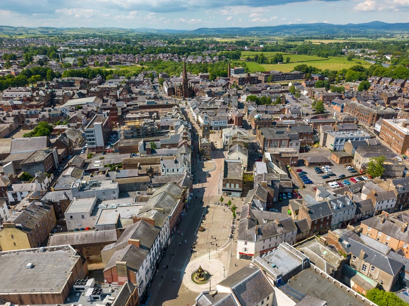 Dumfries is ranked the second happiest place to live in Scotland