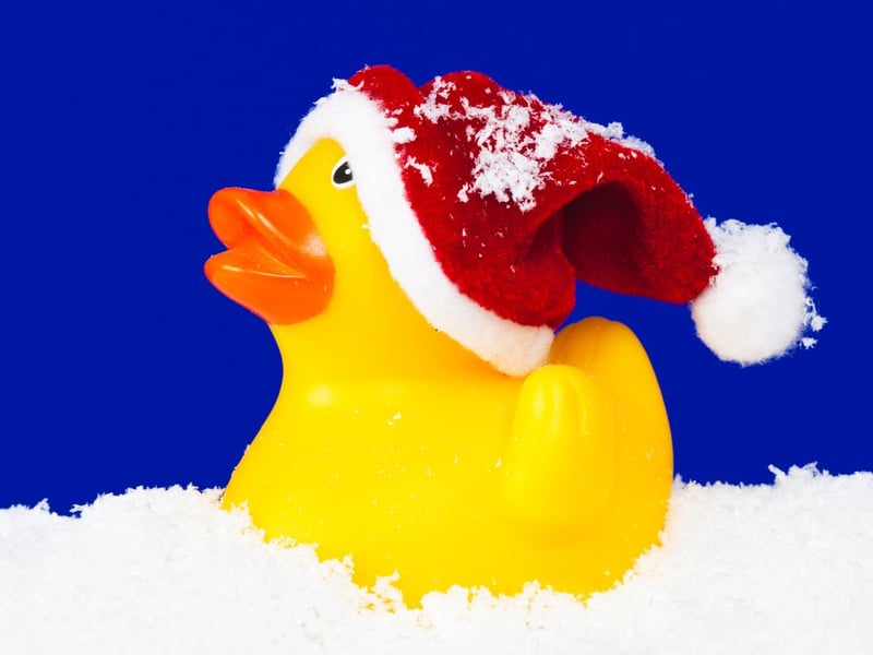 A Christmas quacker.