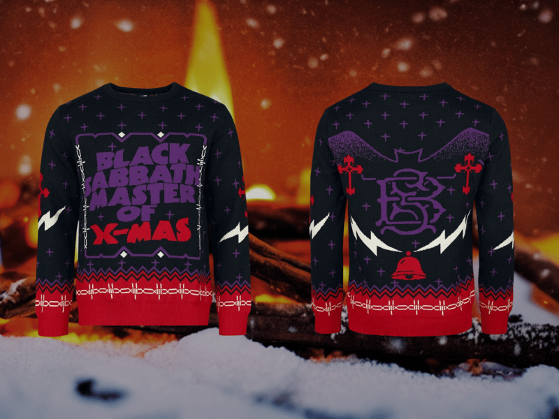 Celebrate the season with doom-laden cheer! Black Sabbath’s Master of Reality jumper reimagines the legendary album's aesthetics with a festive twist. Featuring a dark yet cosy design, it’s the perfect attire for decking the halls... or summoning the riffs of “Sweet Leaf” and “Children of the Grave.”
