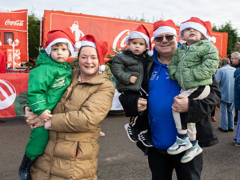 Childminders Lia Price and Karl Stead take youngsters for a visit