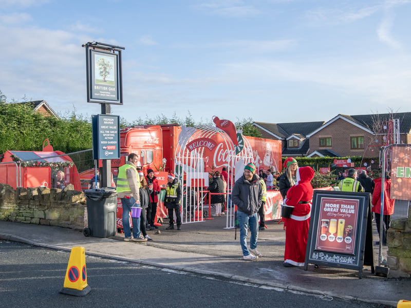 The Coca-Cola Christmas Truck was parked up at the pub from midday until 8pm.