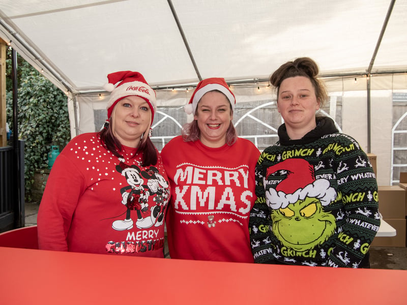 Sam Adams, Sophie Langley and Kayleigh Haigh