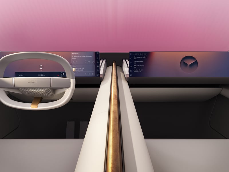 The plush, minimalist interior of the Type 00 concept
