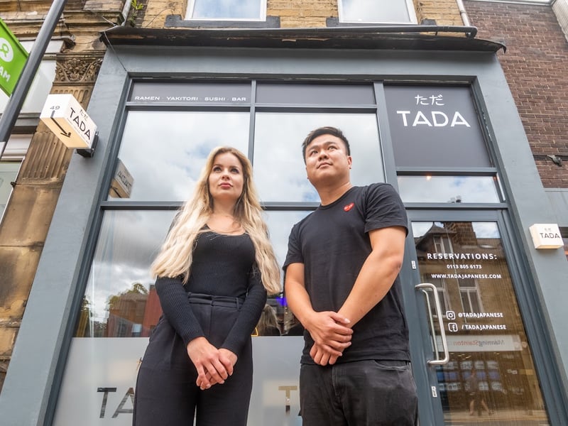 This Japanese restaurant serving sushi, ramen and funky cocktails opened in the Headingley suburb of Leeds in 2023. Split over two floors, TADA offers a traditional sushi bar downstairs, with the first floor housing a Japanese dining room. Pictured are the founders Thomas Chiang and Katlin Akerman.