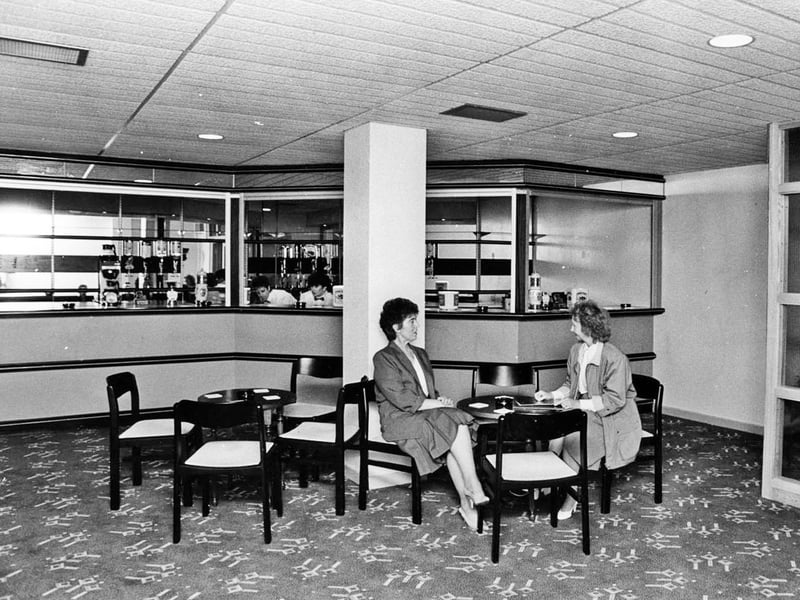 The Odeon Cinema opening in Barker's Pool, Sheffield city centre, at what was the Gaumont, in August 1987. Pictured is the bar area.