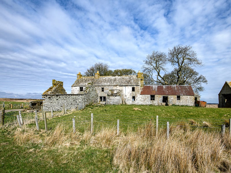 Not a sound was heard at this once-busy farmhouse at Dalemore. Although deserted, the property still strongly hints at lives that were forged on the land.