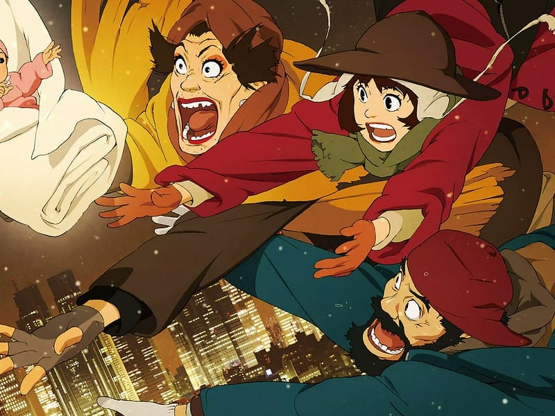 On Christmas Eve, three homeless people in Tokyo find an abandoned baby and embark on a chaotic yet heartfelt journey to reunite her with her family. This anime classic blends absurd comedy, touching drama, and a strong holiday message of hope and redemption.