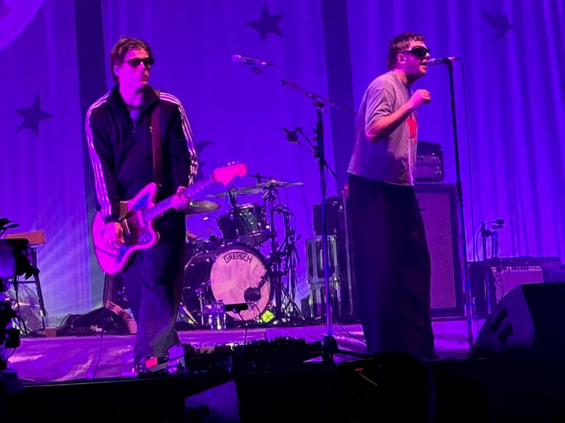 The band opened with 'Romance' - the title track from their new album.