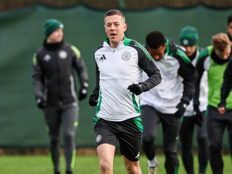 The skipper will lead the team out at Celtic Park in a deep-lying midfield role on Saturday afternoon.