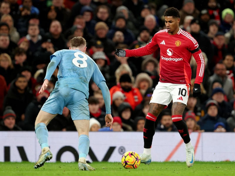 Another unconvincing cameo from the bench from a player who should be United's talisman. Not much else other than an ambitious effort just wide of the post.
