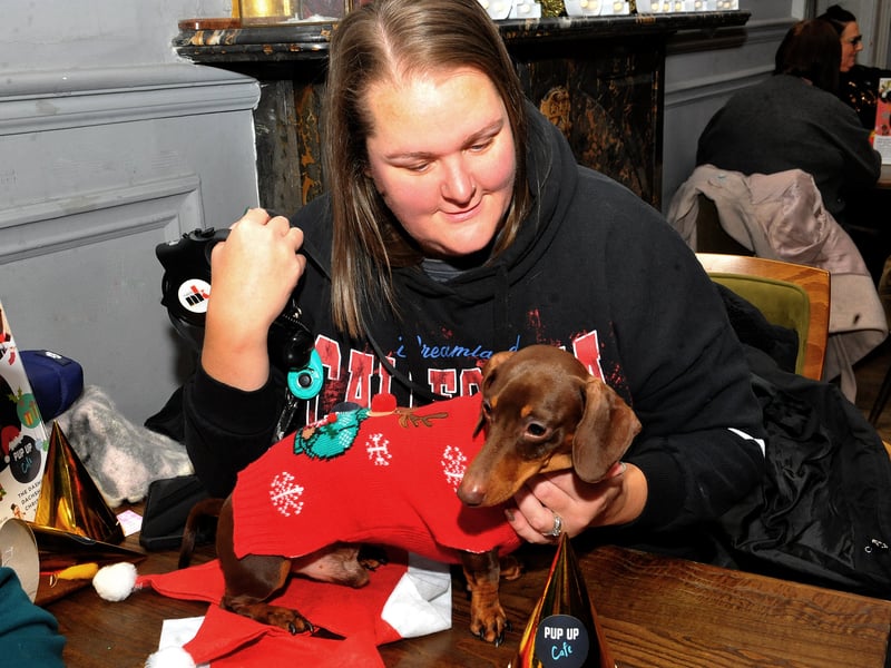 Jess Patchett of Cleckheaton with Jax.