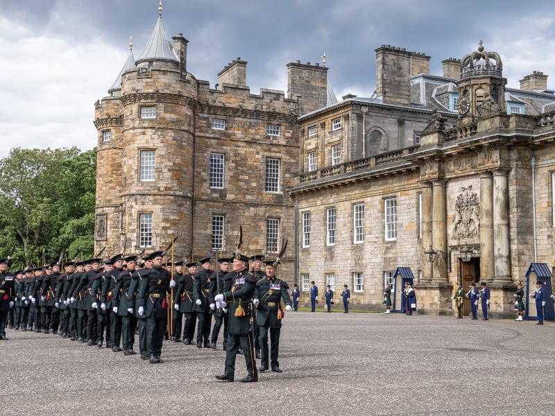 Members of the Royal Company of Archers at the Palace of Holyroodhouse, Edinburgh, following the National Service of Thanksgiving and Dedication for King Charles III and Queen Camilla, and the presentation of the Honours of Scotland in July 2023. Royal Portraits: A Century Of Photography will run from February 28 until September 7 at The King’s Gallery in the Palace of Holyroodhouse, after previously being exhibited at Buckingham Palace